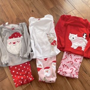 Christmas pajamas lot 4T